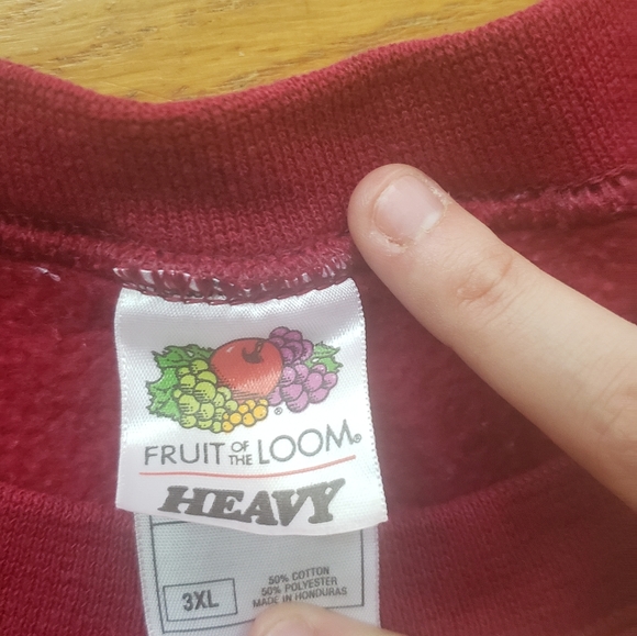 Vtg 90s mens fruit of the loom crewneck sweatshirt - Picture 2 of 2